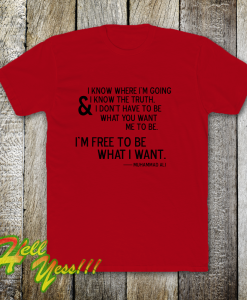 Free Muhammad Ali Quote T-Shirt