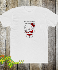 Hello titty funny parody hello-kitty tshirt