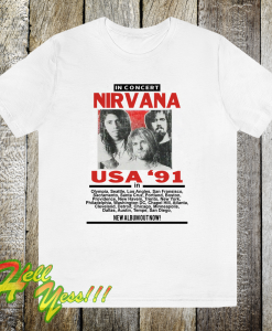 Nirvana in Concert ‘91 T Shirt