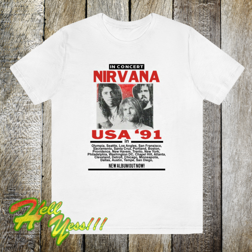 Nirvana in Concert ‘91 T Shirt