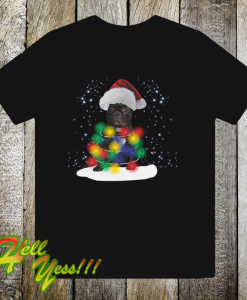 Bulldog Led Christmas Lights T Shirt