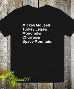 Mickey Mouse Turkey Legs Monorail t shirt