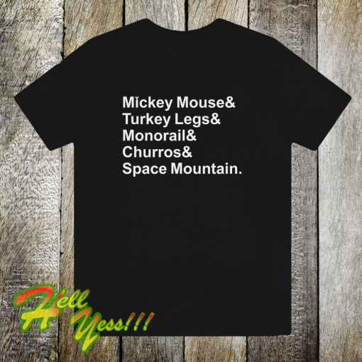 Mickey Mouse Turkey Legs Monorail t shirt