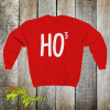 Ho To The Power Of Three Mens Christmas Sweatshirt