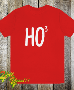 Ho To The Power Of Three Mens Christmas T Shirt