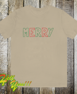 MERRY Crewneck Christmas T Shirt