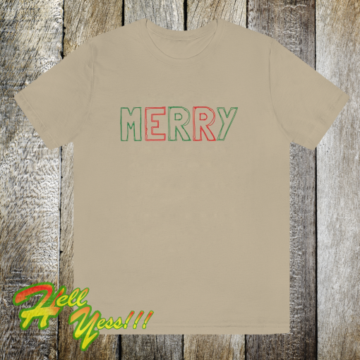 MERRY Crewneck Christmas T Shirt