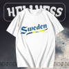 Sweden Script World Cup 2022 T Shirt TPKJ1