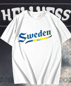 Sweden Script World Cup 2022 T Shirt TPKJ1