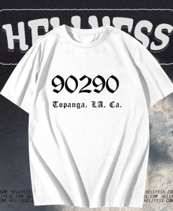 90290 Topanga Los Angeles California T-Shirt TPKJ1