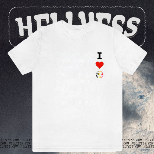 J'aime le Football Vertical T Shirt TPKJ1