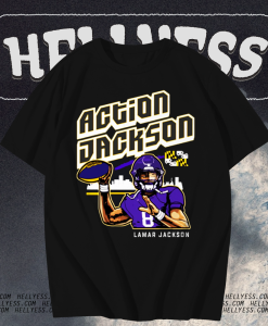 Lamar Jackson's Action Jackson t shirt TPKJ1