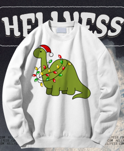 Roarsome Christmas Dinosaur Sweatshirt TPKJ1