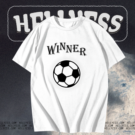 Soccer Winner Goal Champion Soccer Ball Football T Shirt TPKJ1