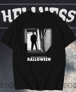 Halloween Michael Myers Stairs T Shirt TPKJ1