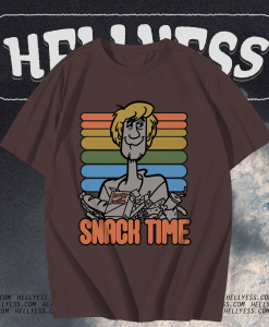 Junk Food Mens Scooby Doo Shaggy Snack Time T Shirt TPKJ1