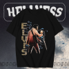 Liquid Blue Elvis Print T Shirt TPKJ1