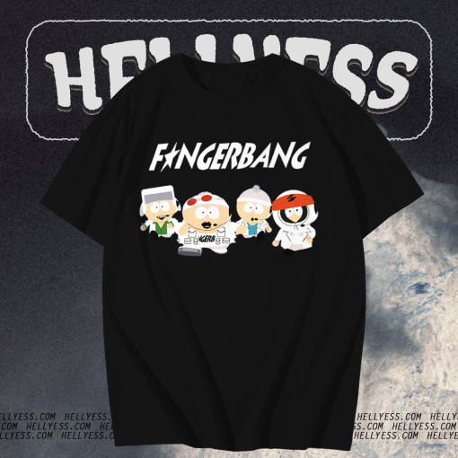 South Park Finger Bang Stan Kenny Kyle Cartman Vintage T-Shirt TPKJ1