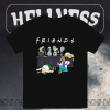 Drunk Friends Homer Simpson Bender Rick And Morty Peter Griffin Sterling Archer t shirt TPKJ1