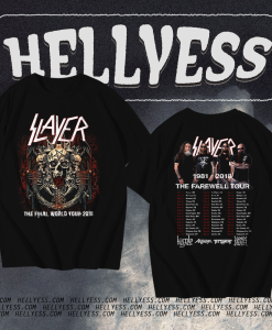 Slayer Final Farewell World Tour 2018 T-Shirt TPKJ1