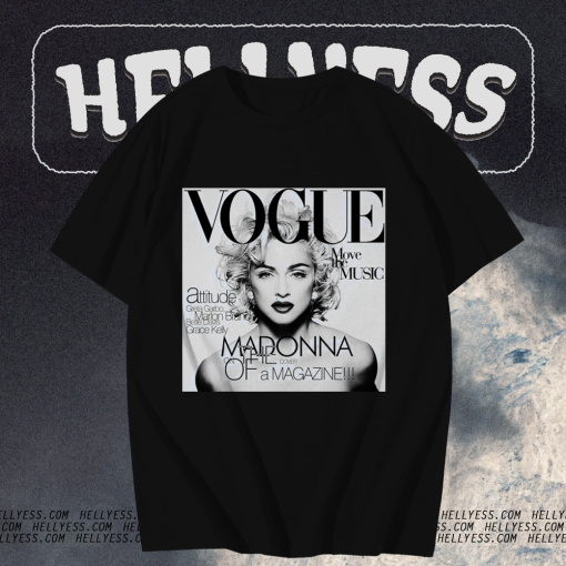 Unisex 80'S Madonna Vogue Short Sleeve T-Shirt TPKJ1