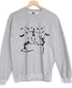 Dancing Skeletons Bat Fly Sweatshirt