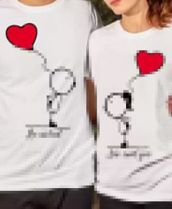 @ He asked She Said Yes Couple T Shirt