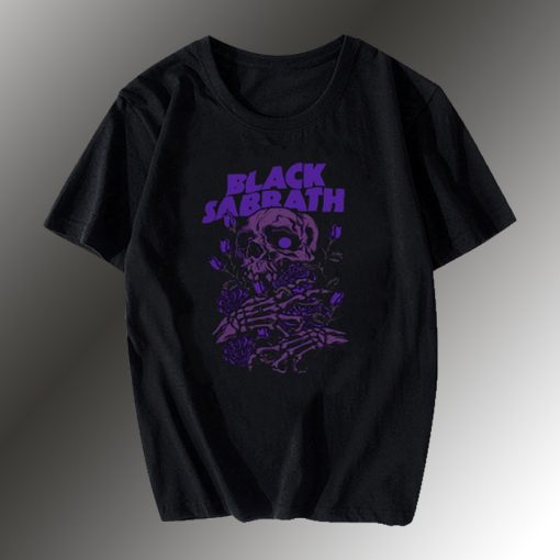 Black Sabbath Skull Purple T Shirt