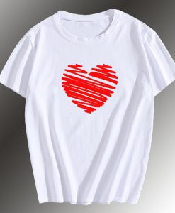 Heart Valentine Day T shirt