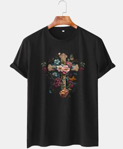 Floral Cross Tshirt