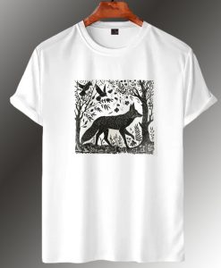 Folklore Forest Fox Vintage T Shirt