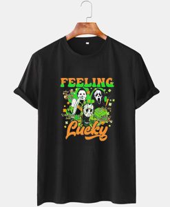 Horror feeling lucky St Patricks Day T shirt