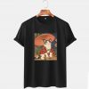 Adorable Geisha Cat With Parasol Tshirt