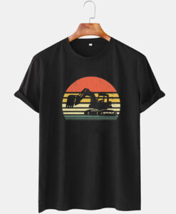 Retro Excavator Construction T-Shirt