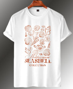 Casual Seashell Collection Beach Tshirt