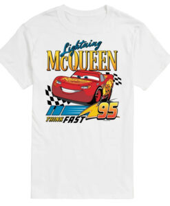 Disneys Cars Lightning McQueen Think Fast T Shirt