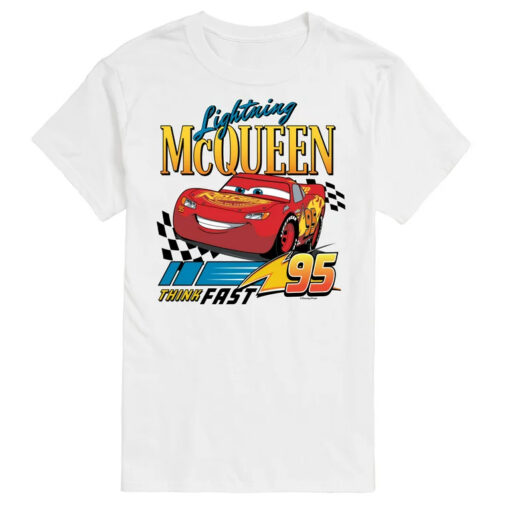 Disneys Cars Lightning McQueen Think Fast T-Shirt