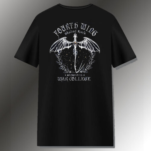 Fourth Wing Dragon Rider T Shirt Back