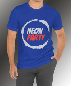 Neon Party Printing T Shirt