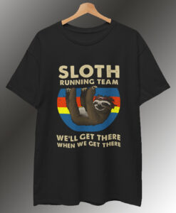 Sloth Running Team Vintage T Shirt