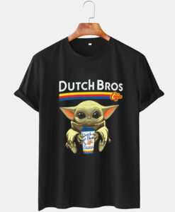 Dutch Bros Coffee Star War Baby Yoda t-shirt