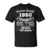 The Man Myth Legend Vintage 1950 72Nd T Shirt