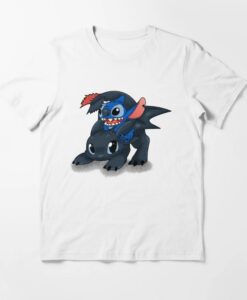 StitchToothless Crossover Design T-Shirt thd